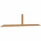Ekena Millwork Portland Timber Gable Bracket, Western Red Cedar, 108"W x 22"H x 1 1/2"D x 3 1/2"F, 5/12 Pitch GBW108X22X0204POR00SWR - alternate 2